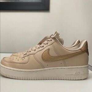 NIKE AIR FORCE 1 PIXEL PARTICLE BEIGE SNEAKERS WOMENS SIZE 6